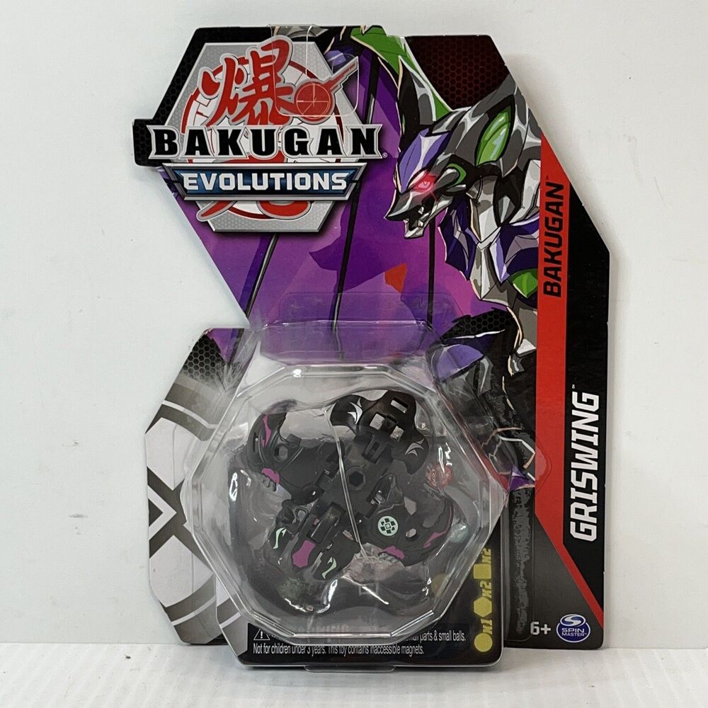 New - GRISWING - Bakugan EVOLUTIONS Figure DARKUS Black POP-OPEN BAKU-ACTION